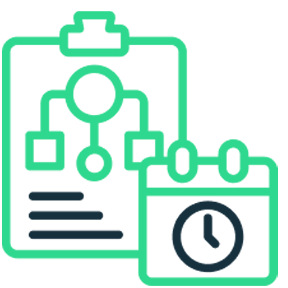 Project planning and task allocation graphic